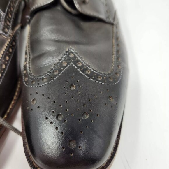 Florsheim Gray Leather Wingtip Dress Shoes Size 10 D mens main image 4